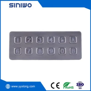 Rugged Industrial Metal Keypad